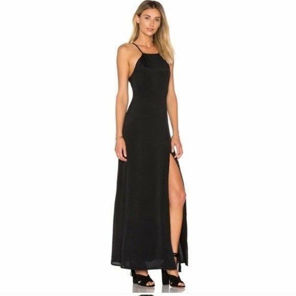 Privacy Please Dresses & Skirts - NWT Privacy Please REVOLVE Size SMALL Orrin Maxi Dress Women’s Black Slit Sexy